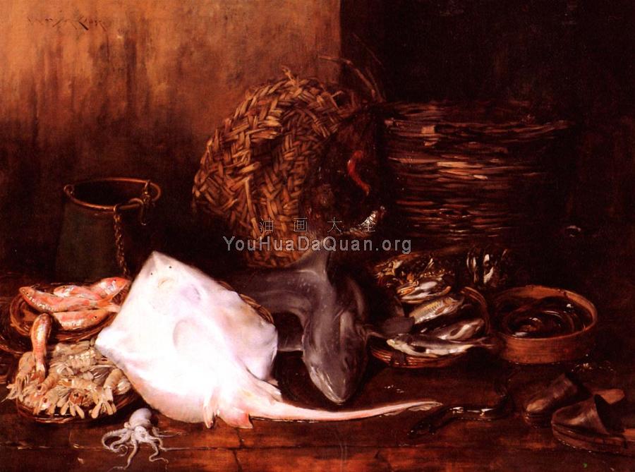 A Fishmarket In Venice - 威廉·梅里特·查斯